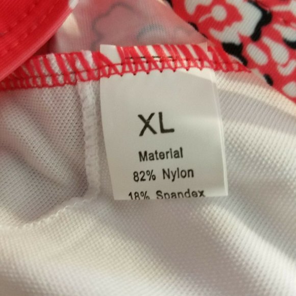 Tankini Set Swimsuit Floral Coral Swim Short XL - Picture 7 of 8